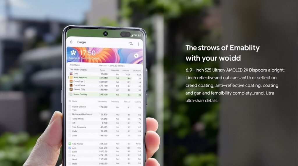 Features of the Samsung Galaxy S25 Ultra